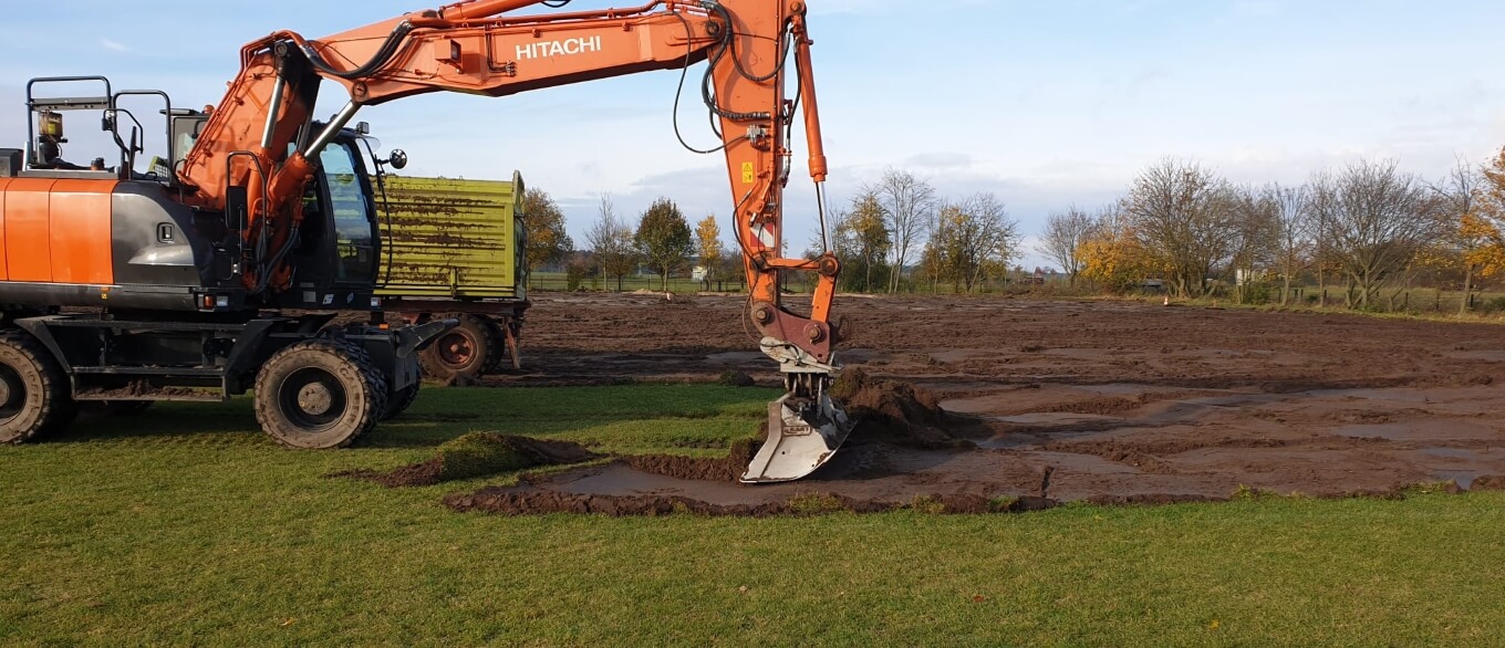 Baubeginn neuer Sportplatz